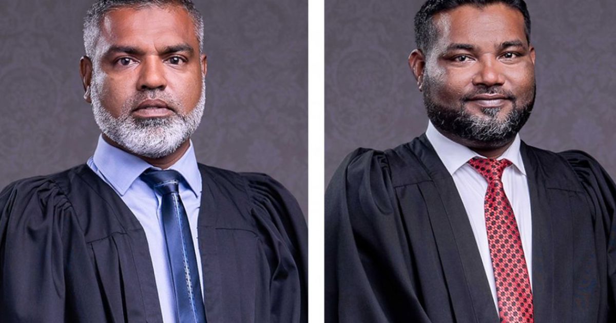 ހައިކޯޓުގެ އިސްފަނޑިޔާރުކަމަށް ދެފަނޑިޔާރަކު ކުރިމަތިލައްވައިފި