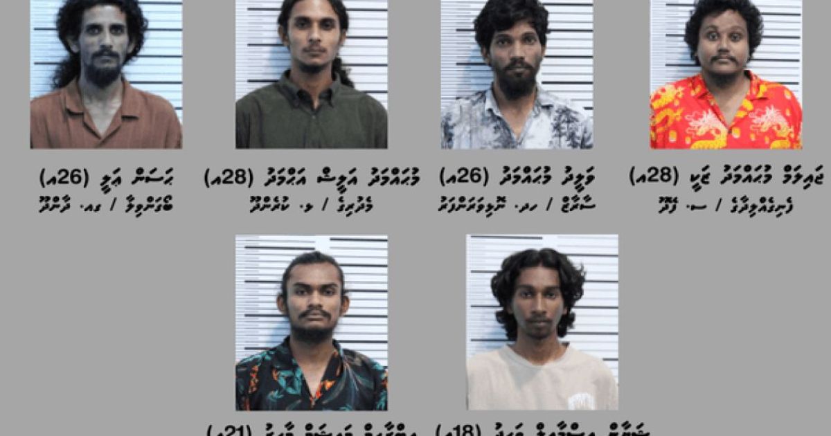2 ކިލޯއެއްހާ މަސްތުވާތަކެއްޗާއެކު 6 މީހުން ހައްޔަރުކޮށްފި