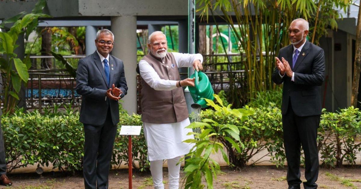 ފަސް މިލިއަން ގަސް އިންދުމުގައި މޯދީ ބައިވެރިވެވަޑައިގެންފި