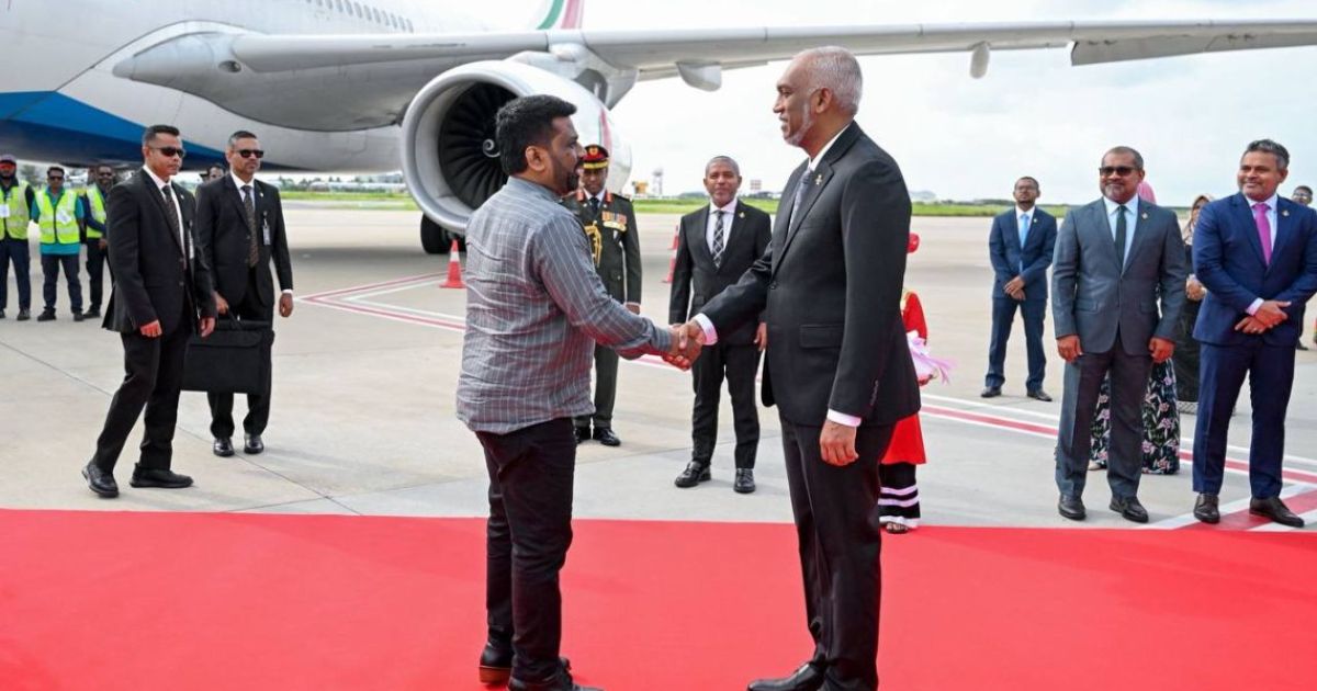 ލަންކާގެ ރައީސަށް އާ ޓާމިނަލުން ހޫނު މަރުހަބާއެއް!