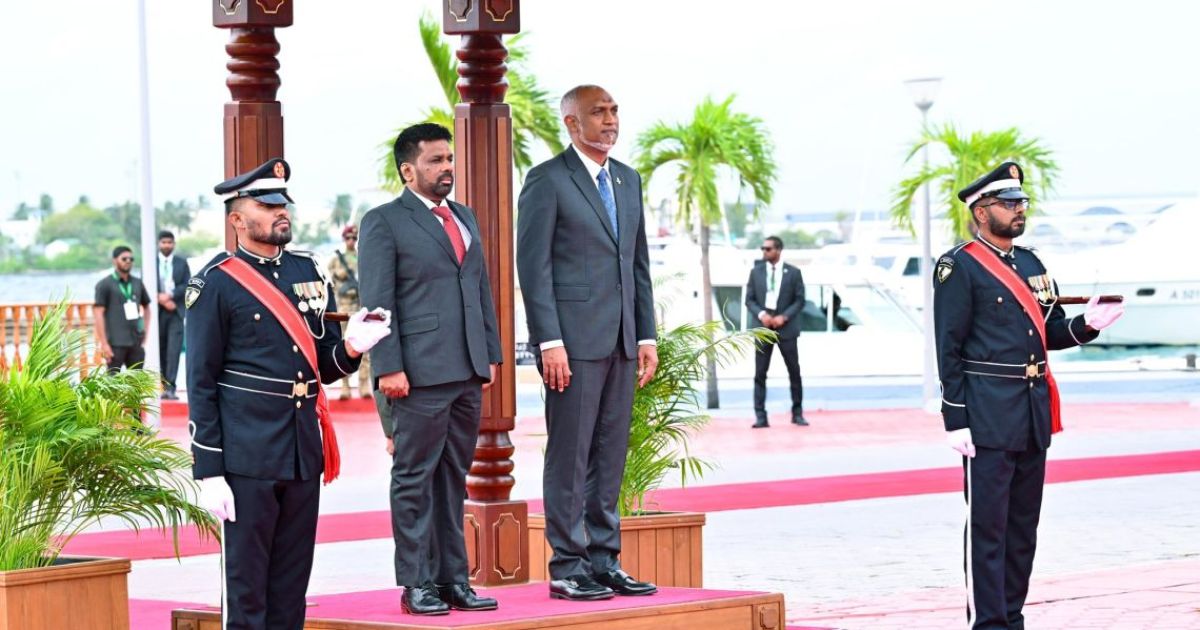 ލަންކާގެ ރައީސަށް ރަސްމީ ގޮތުން މަރުހަބާ ދަންނަވައިފި