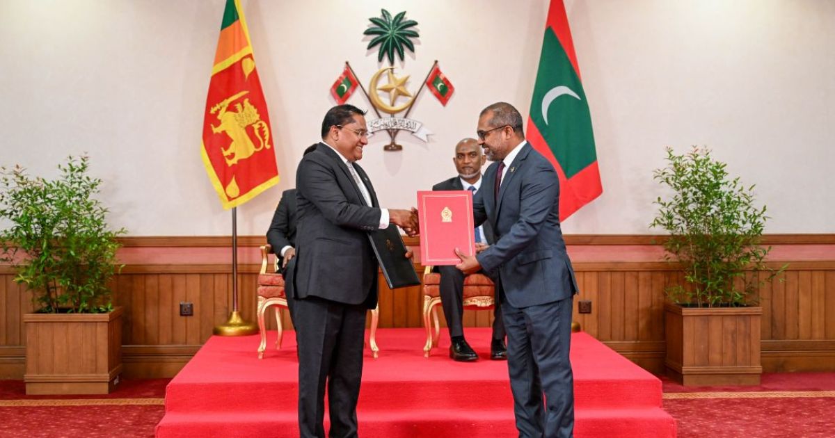 ޚާރިޖީދާއިރާއިން ތަމްރީން ދިނުމަށް ރާއްޖެ-ލަންކާ ސޮއިކޮށްފި