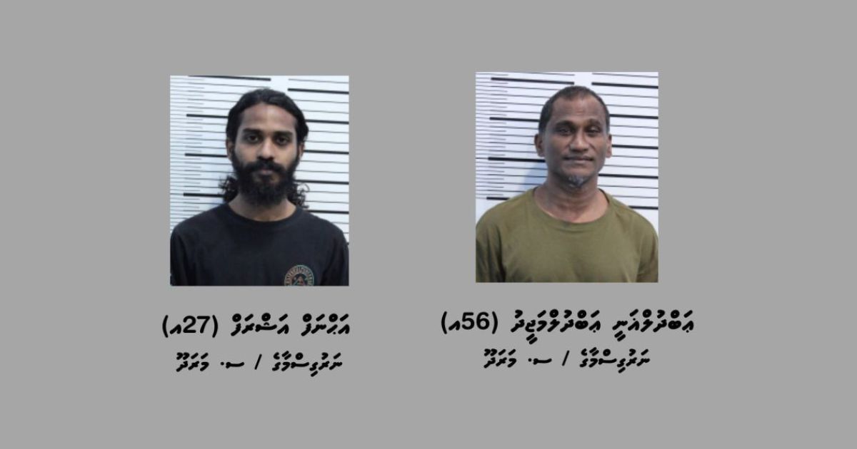 މަސްތުވާތަކެއްޗާއެކު ދެ މީހަކު ހައްޔަރުކޮށްފި