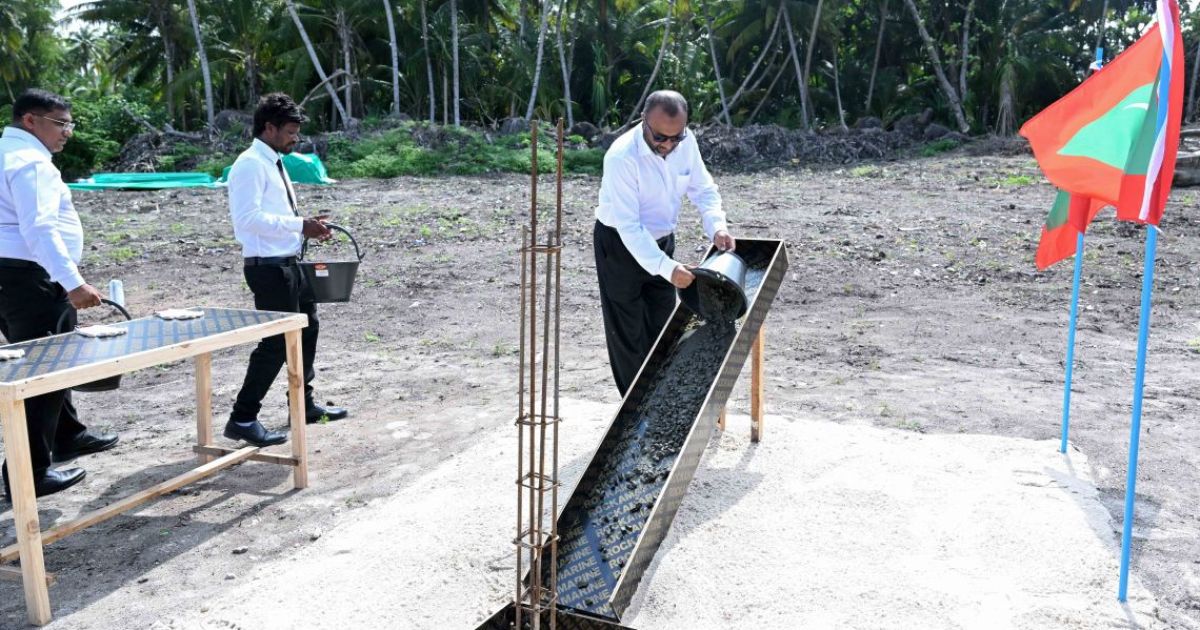 ނޫމަރާގައި އަލަށް ބިނާކުރެވޭ މިސްކިތުގެ ބިންގާ އަޅައިފި