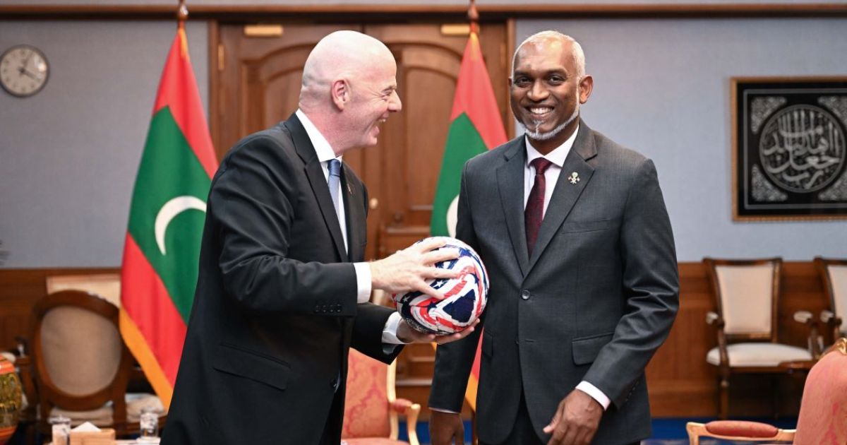 ފީފާގެ ރައީސް އާއި ރައީސުލްޖުމްހޫރިއްޔާ ރަސްމީކޮށް ބައްދަލުކުރައްވައިފި