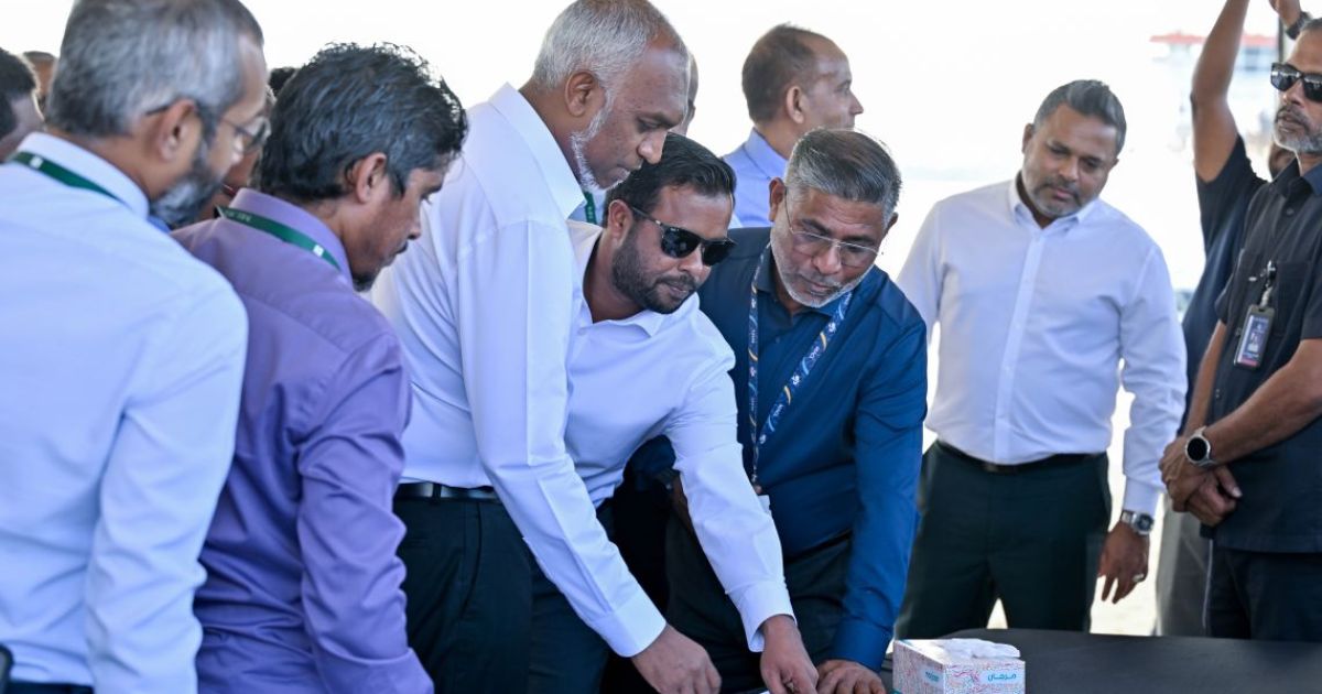 ހުޅުމާލޭގެ ބިން ހިއްކުމުގެ މަސައްކަތް ރައީސް ބައްލަވާލައްވައިފި