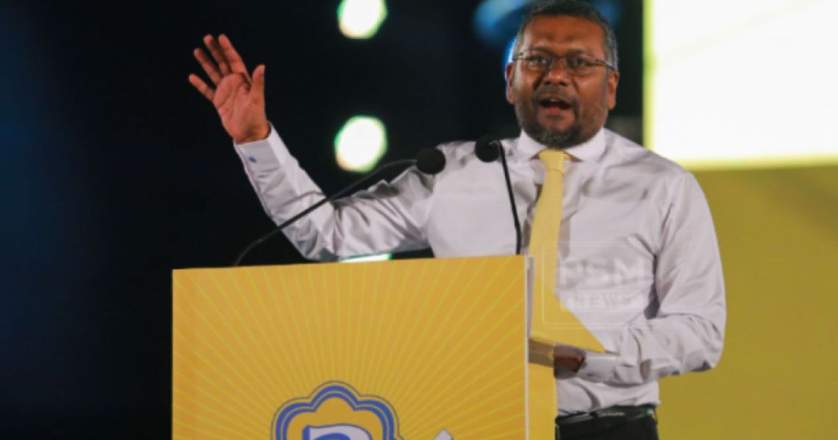 އެމްޑީޕީގެ ޗެއާޕާސަންގެ މަޤާމުން ފައްޔާޒު އިސްތިއުފާ ދެއްވައިފި