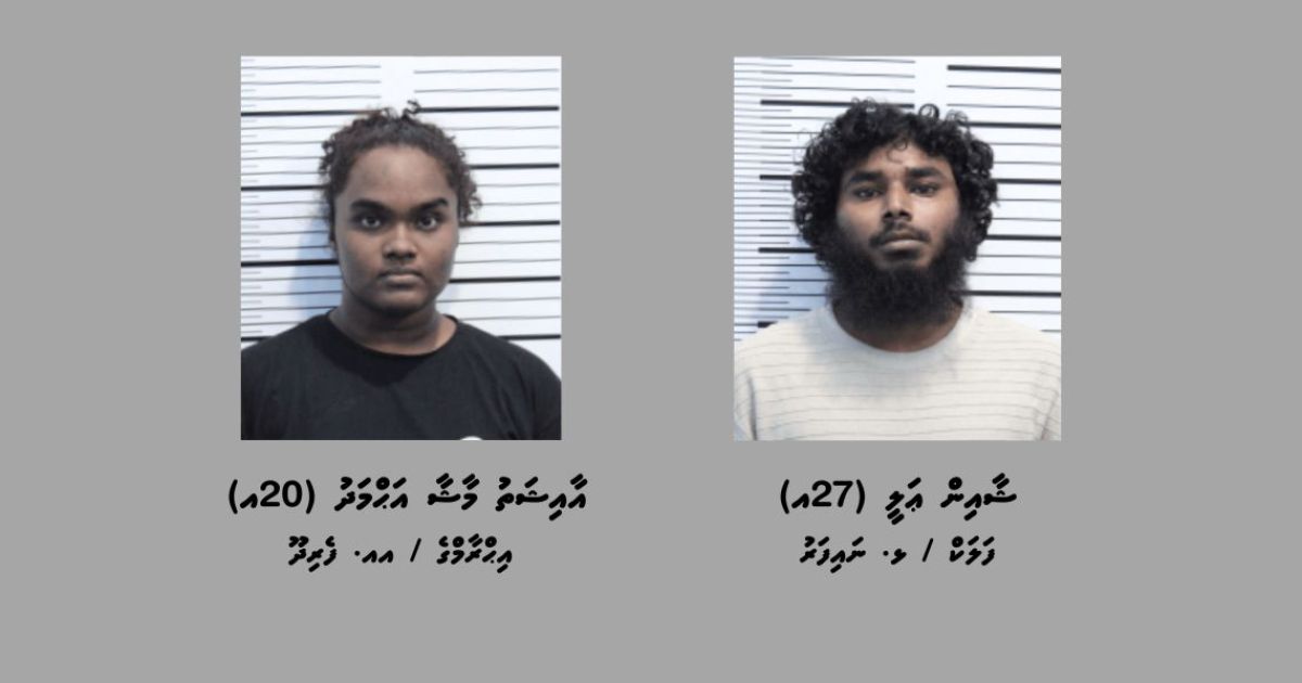 3 ކިލޯގެ މަސްތުވާތަކެއްޗާއެކު 2 މީހަކު ހައްޔަރުކޮށްފި