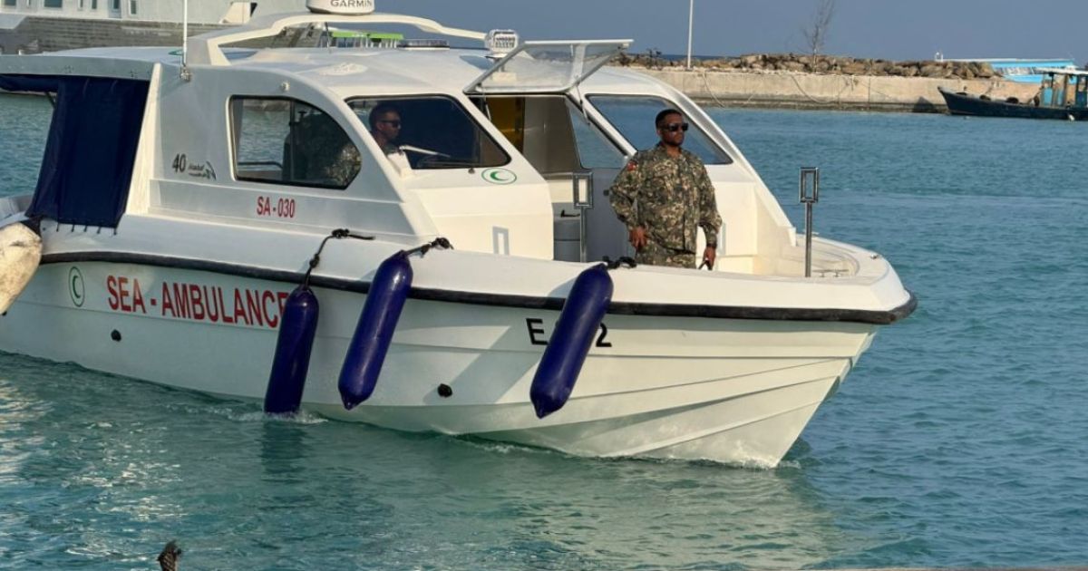 ވެލިދޫގައި ސީ އެމްބިއުލާންސްގެ ހިދުމަތް ރަސްމީކޮށް ފަށައިފި