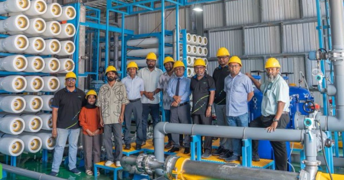 ހުޅުމާލޭގައި އަލަށް ބެހެއްޓި ޕްލާންޓާއި އެކު ދުވާލަކު ފަސްމިލިއަން ލިޓަރުގެ ފެން ލިބޭނެ