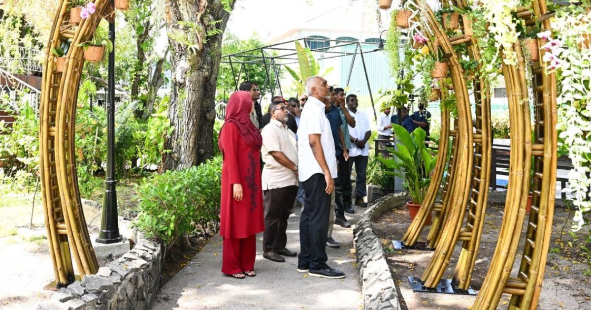 ސަލްޓަން ޕާކު ތަރައްގީކުރާ މަސައްކަތް ރައީސް ބައްލަވައިލައްވައިފި