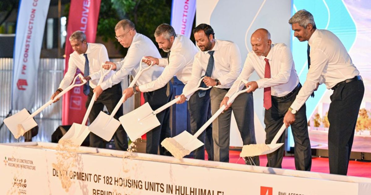 182 ހައުސިން ޔުނިޓުގެ ބިންގާ ހުޅުމާލޭގައި އަޅައިފި