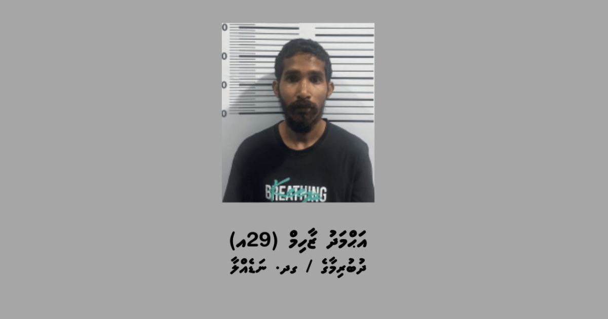 މަސްތުވާތަކެތީގެ މައްސަލައެއްގައި ނަޑެއްލާއިން މީހަކު ހައްޔަރުކޮށްފި