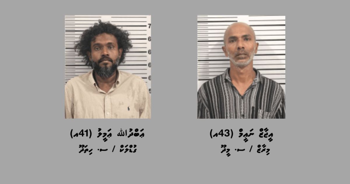 މަސްތުވާތަކެތީގެ ވިޔަފާރިކުރާކަމުގެ ތުހުމަތުގައި ދެ މީހަކު ހައްޔަރުކޮށްފި
