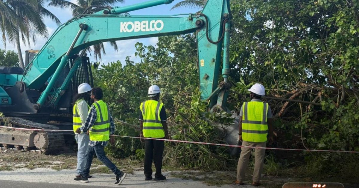 އައްޑޫ ލިންކުރޯޑު މަރާމާތުކުރަން ސާމާނު ފޮނުވައިފި