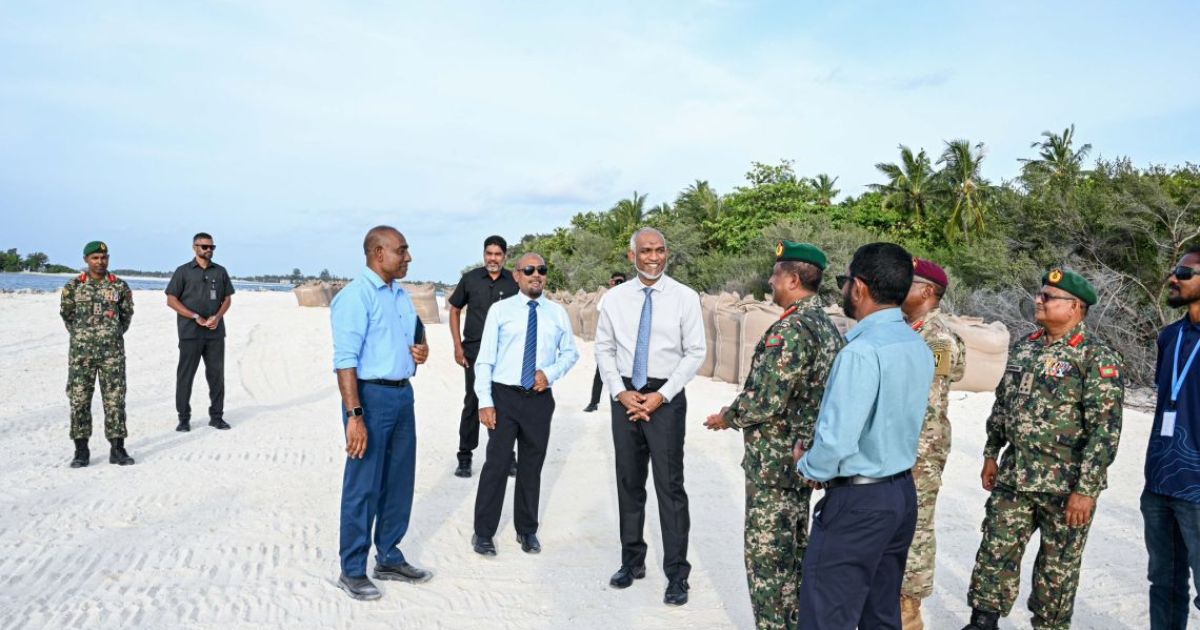 ގިރިފުށީ ބިން ހިއްކުމުގެ މަޝްރޫއުގެ މަސައްކަތް ރައީސް ބައްލަވާލައްވައިފި