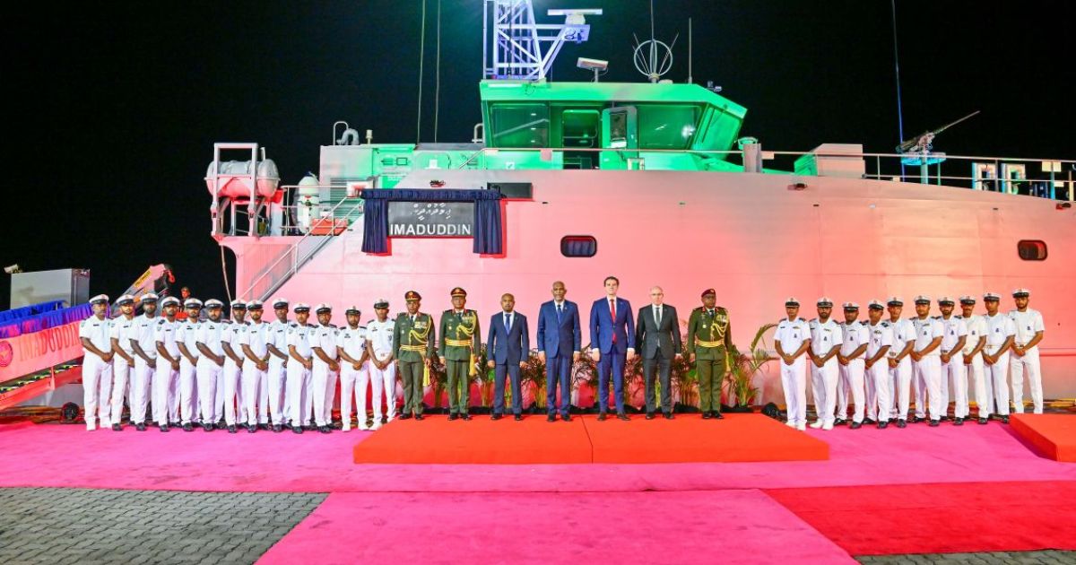 "ކޯސްޓްގާޑް ޝިޕް އިމާދުއްދީން" މަނަވަރު ރަސްމީކޮށް ޚިދުމަތަށް ނެރެފި