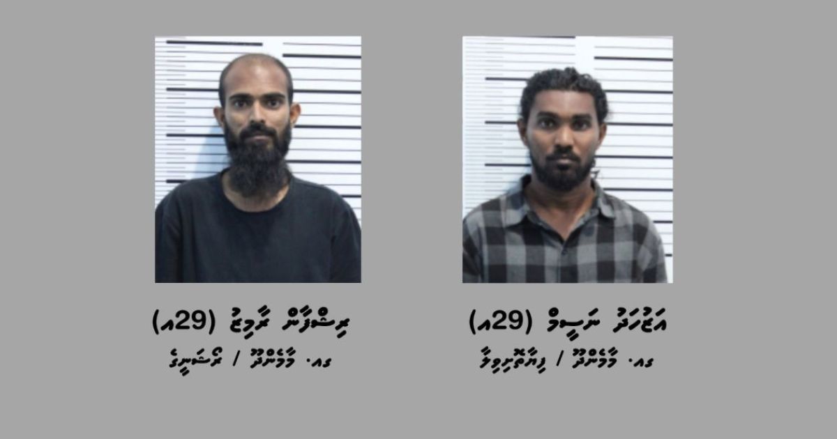 ގއ. މާމެންދޫން ގިނަ އަދަދެއްގެ މަސްތުވާތަކެއްޗާއެކު ދެ މީހަކު ހައްޔަރުކޮށްފި