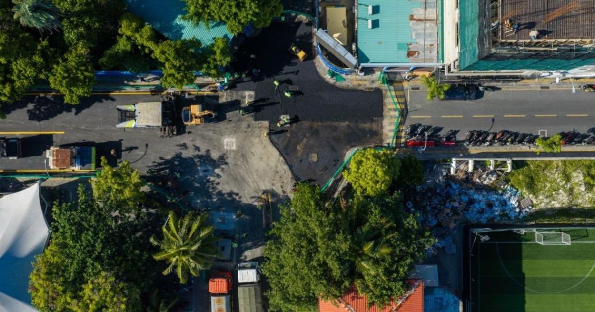 އަމީނީ މަގުގެ ދެވަނަ ސެގްމަންޓުގައި ތާރުއެޅުމުގެ މަސައްކަތް އެމްޓީސީސީން ނިންމާލައިފި