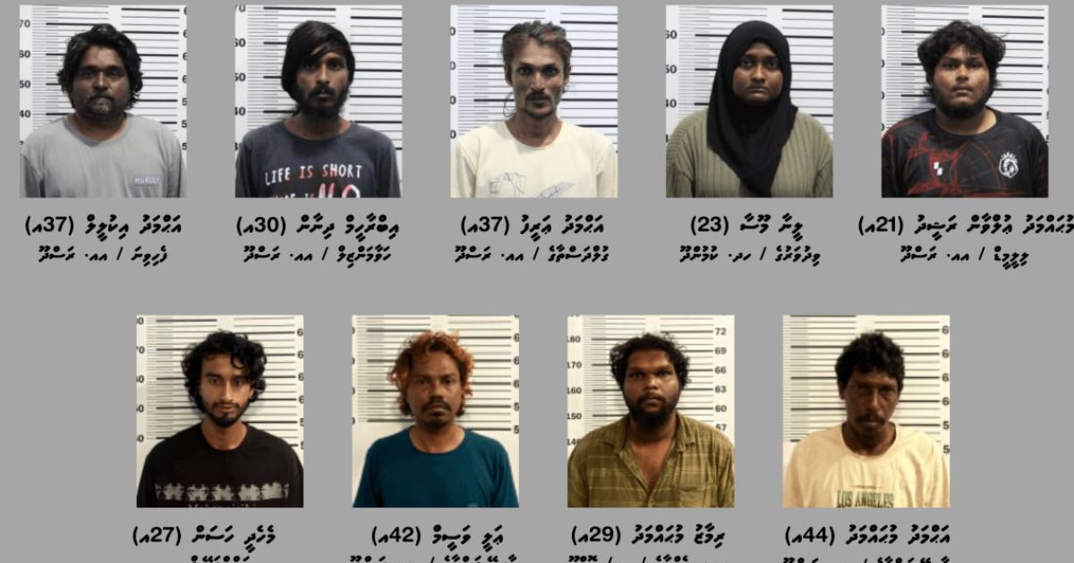 މަސްތުވާތަކެއްޗާ ދެކޮޅަށް އޮޕަރޭޝަނެއް ރަސްދޫގައި: 9 މީހުން ހައްޔަރުކޮށްފި