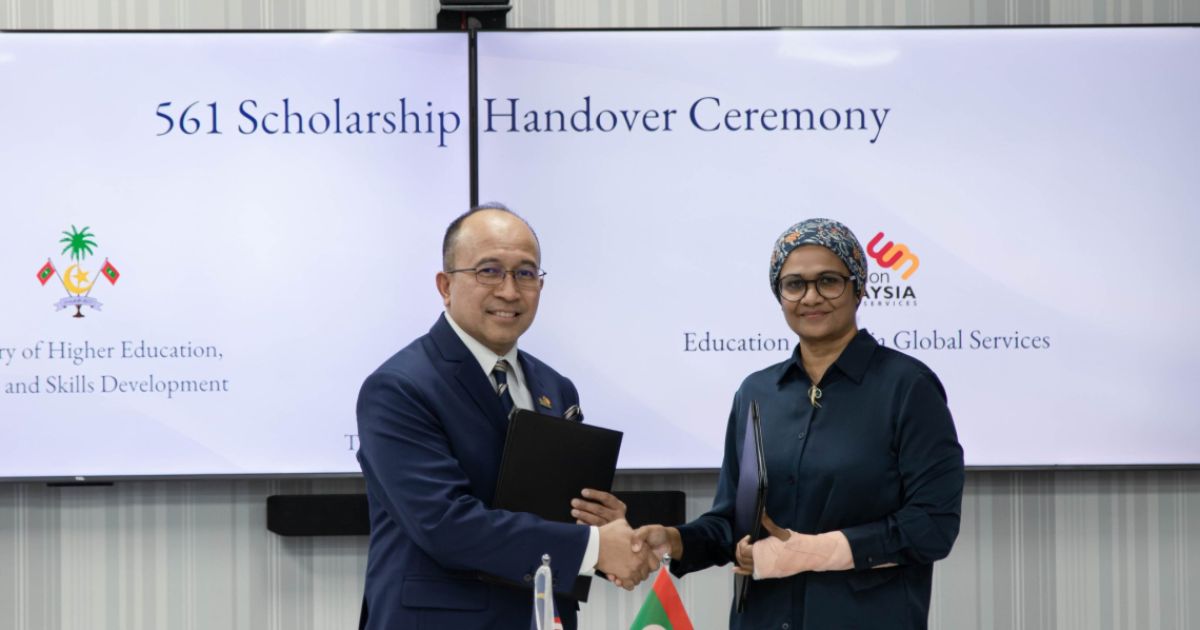 މެލޭޝިއާއިން ރާއްޖެއަށް 561 ސްކޮލަރޝިޕް ދިނުމަށް އެއްބަސްވެއްޖެ