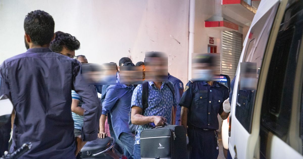 ޢާއްމު ސަލާމަތަށް ނުރައްކާވާގޮތަށް މަސައްކަތްކުރަމުންދިޔަ 16 ބިދޭސީއަކު އިމިގްރޭޝަންގެ ބެލުމުގެ ދަށަށް