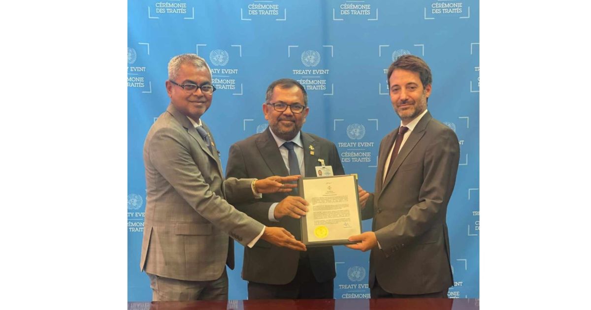 ރާއްޖެއިން "މިނަމާޓާ ކޮންވެންޝަން އޮން މާކިއުރީ" ތަސްދީގުކޮށްފި