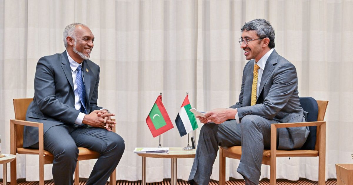 ރައީސް، ޔޫ.އޭ.އީގެ ޑެޕިއުޓީ ބޮޑުވަޒީރާއެކު މަޝްވަރާ ކުރައްވައިފި