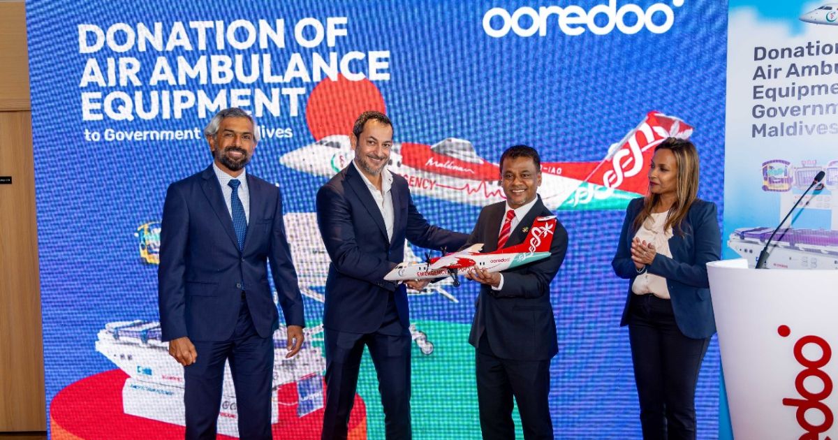 އެއަރ އެމްބިއުލާންސަށް ޚާއްސަ ތަކެތި އޫރީދޫން ހަދިޔާކޮށްފި