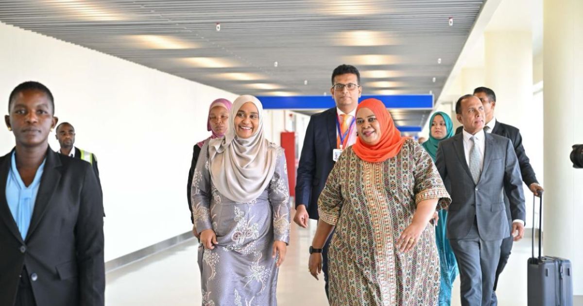 ފަސްޓް ލޭޑީ ސާޖިދާ ދާރުއްސަލާމަށް ވަޑައިގެންފި