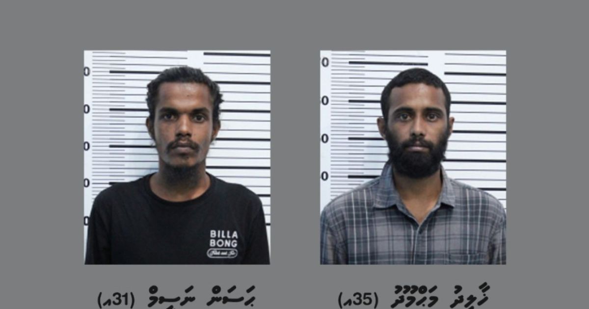 ކާރެއްގައި ރޯކޮށްލިކަމުގެ ތުހުމަތުގައި ދެ މީހަކު ހައްޔަރުކޮށްފި