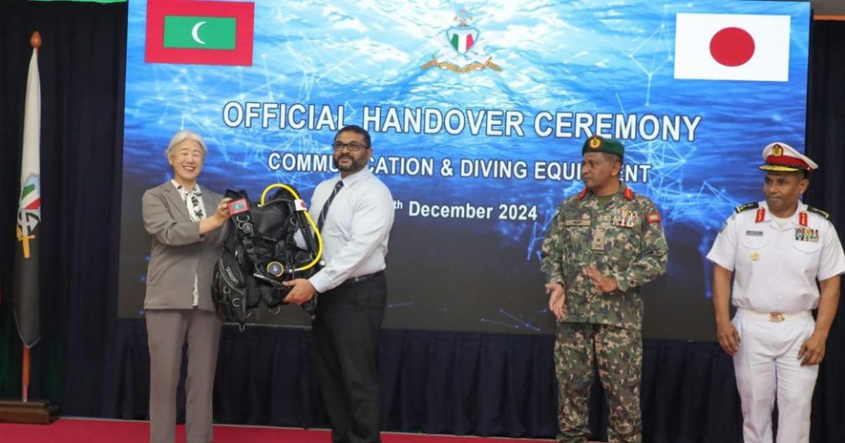 ކަނޑުމަތީގެ އޮޕަރޭޝަންތަކަށް ޖަޕާނުން 79މިލިއަން ރުފިޔާގެ ތަކެތި