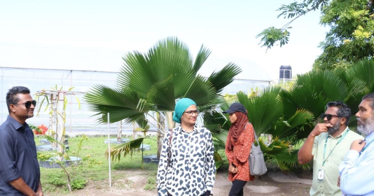 ހަނިމާދޫ އެގްރިކަލްޗަރ ސެންޓަރަށް މިނިސްޓަރ މާރިޔާ ޒިޔާރަތްކުރައްވައިފި