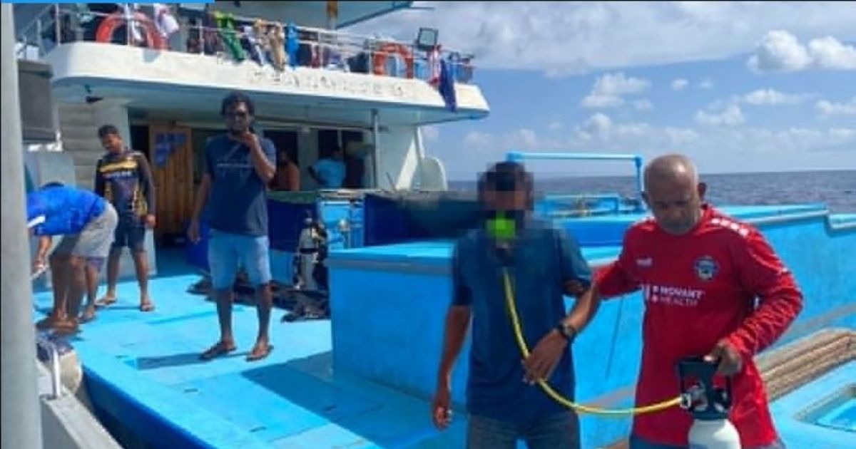 ޑީކޯވެގެން ހާލު ދެރަވި މީހަކު މާލެ ގެނެސްފި