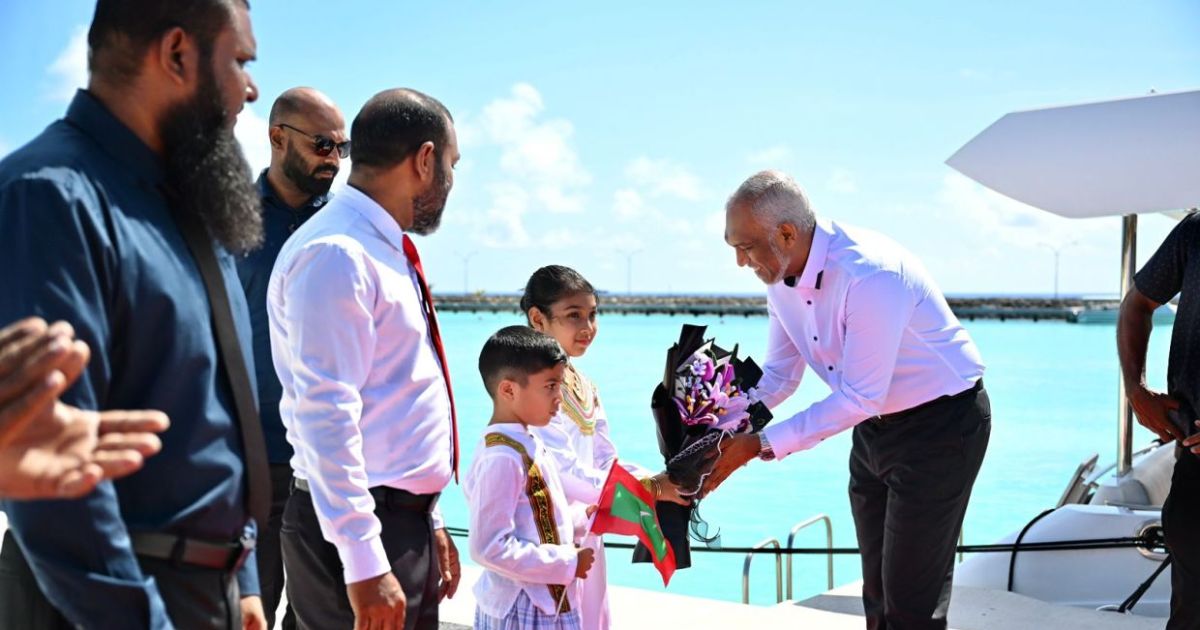 ރައީސް އަށް ހޯނޑެއްދޫއިން ހޫނު މަރުޙަބާއެއް