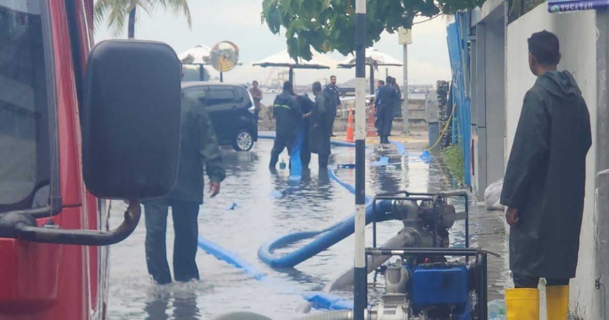 މާލެއިން މިހާތަނަށް 13،000 ޓަނުގެ ފެން ބޭރުކޮށްފި