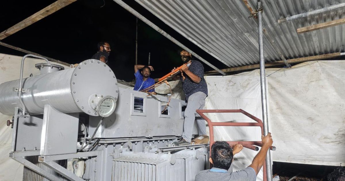 ކަރަންޓު މައްސަލަ ހައްލުވަންދެން ސްޓެލްކޯގެ ޓީމެއް ކުޅުދުއްފުށީގައި