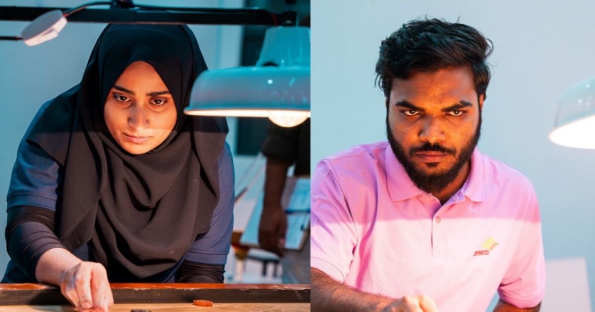 ގައުމީ ކެރަމްގެ ޗެމްޕިއަންކަން ޖެހިޖެހިގެން ދެވަނަ ފަހަރަށް ހުޖާން އާއި ނަހުފާ