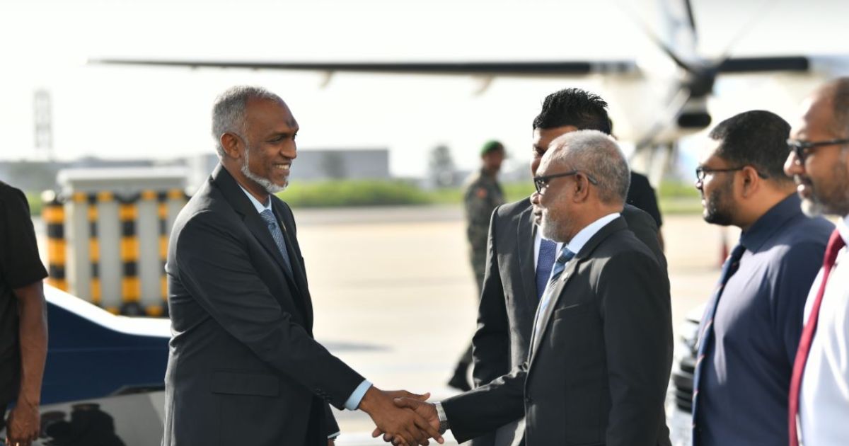 އިންޑިއާއަށް ކުރެއްވި ރަސްމީ ދަތުރުފުޅު ނިންމަވާލެއްވުމަށްފަހު ރައީސް މާލެ ވަޑައިގެންފި