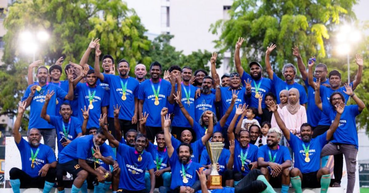 ޖެހި ޖެހިގެން ތިންވަނަ ފަހަރަށް ވެޓަރެންސް ލީގުގެ ތަށި ހޯދާ ހުޅުމާލެއިން ތަށި މިލްކުކޮށްފި
